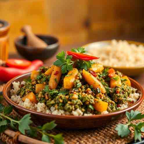 Sukuma Wiki & Mrenda - Delicious No-Meat Kenyan Recipe